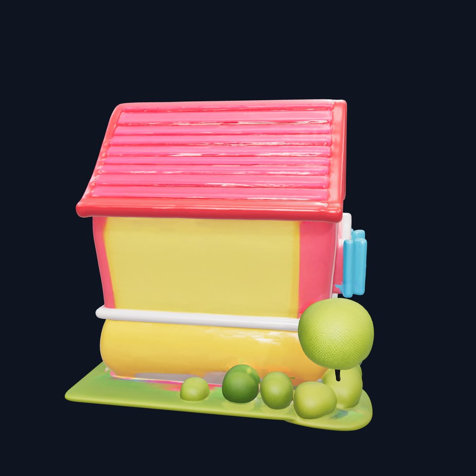 Cartoon House Model Pack with Vibrant Colors